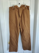 Frontier Classics Tan Cotton Canvas Trousers Pants 38x28 Victorian Western SASS