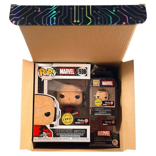 Funko Pop Deadpool Gamer Chase GameStop Exclusive Vaulted Rare Vinyl Figure VHTF