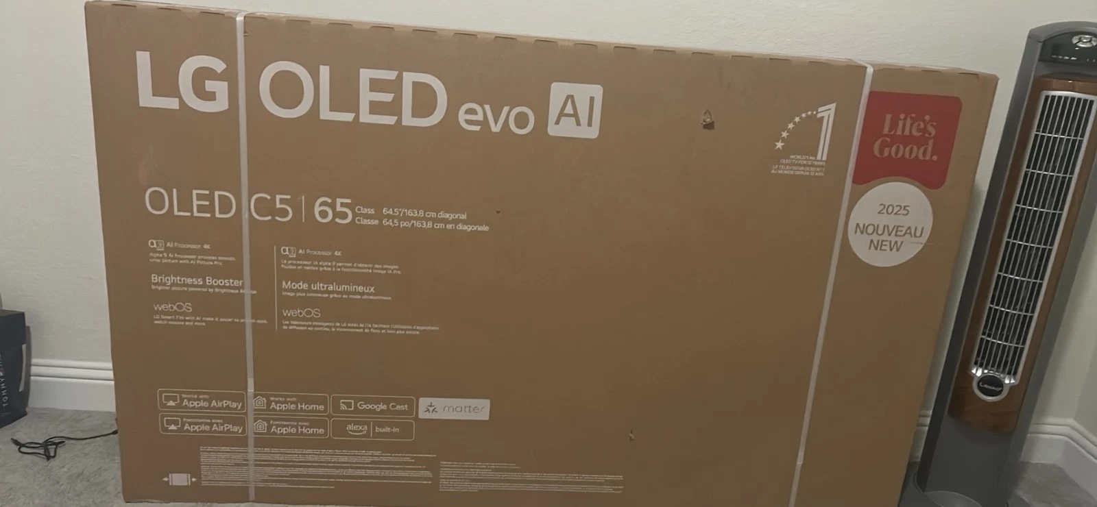 LG OLED65C5P 65 inch Class OLED evo AI C5 4K UHD HDR Smart TV - 2025 Model
