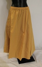 Maeve Anthropologie Women's Cotton Pull-On Midi Skirt MS7 Tan Large NWT