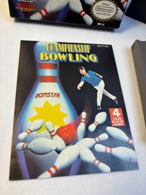 Nintendo NES Championship Bowling Video Game Complete in Box CIB Tested