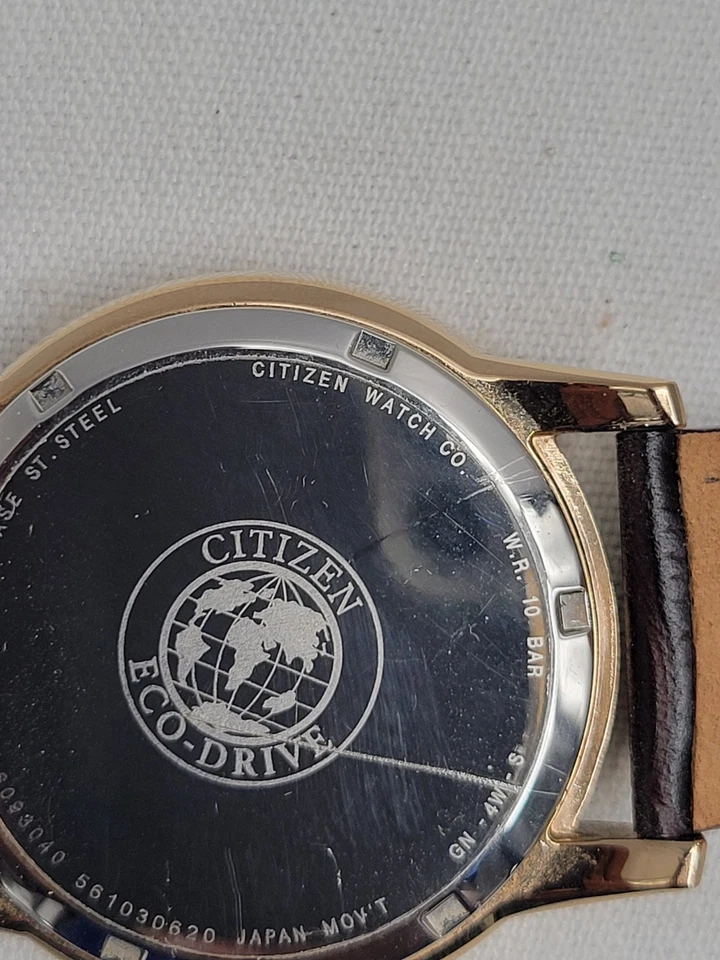 Citizen Eco-Drive Dress Model BU2013-08E Black Dial Leather Strap Men's Watch - image 4 of 4