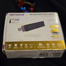 NETGEAR A6200 WiFi USB Adapter AC1200 Dual Band A6200-100NAS Beamforming