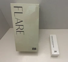 -New- Inia Flare Skin Rejuvenation Device White Microcurrent + Hydrating Gel