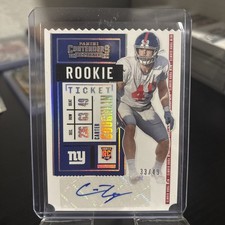 2020 Panini Contenders - Rookie Ticket Carter Coughlin #272 Ticket Stub /49 (AU,