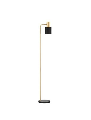 Nova Luce Stehleuchte PAZ Gold Schwarz E27 Fußschalter 153,5 cm schwenkbar IP20