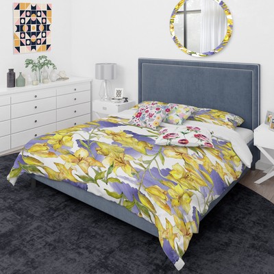 Designart 'Retro Handdrawn Poppies V' Mid-Century Modern