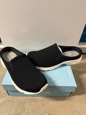 Easy Spirit Bradie2 Womens 8 M Black Mesh Slip On Walking Clogs