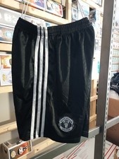 Nwot Kids Youth Manchester United England Futball Soccer Shorts SZ 28 - 303