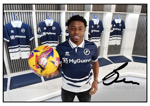 11125. Benicio Baker-Boaitey Signed Pictures (A4 Prints) Millwall Brighton etc.