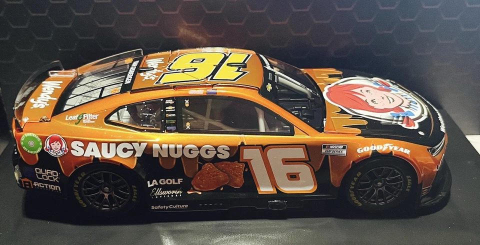 Shane Van Gisbergen 2024 Wendy's Saucy Nuggs Elite Liquid Color 1/24 Scale - Image 2 of 4