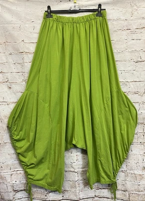 Moonshine Fashion Damen Hose Lagenlook 44 46 48 Haremshose Übergrösse Neu grün - Bild 1 von 4