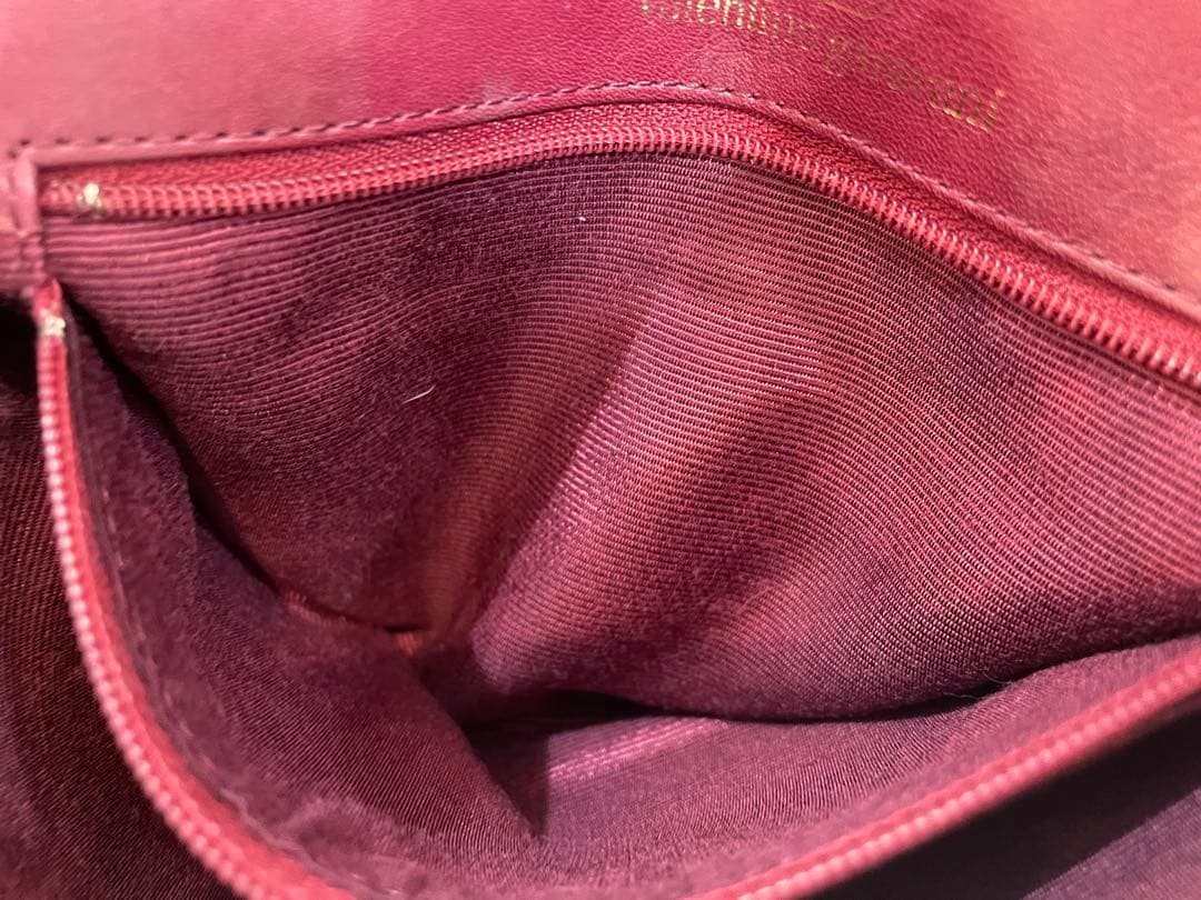 Valentino Garavani Shoulder Bag Leather Compact Authentic Used Japan thumbnail 8