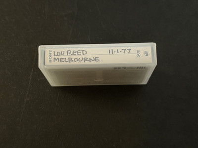 Lou Reed - Regent Theatre, Albury, Australia 11/1/77 DAT TAPE velvet underground