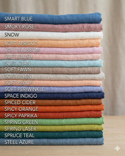 Natural Linen Fabric By The Yard Soft Pure Flax Material Sewing Clothing Curtain