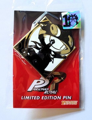 Persona 5 Royal Morgana Mona Gold Enamel Pin Set Full Color Official Zen Monkey