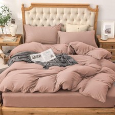 Jersey Knit Duvet Cover Set 100 T-Shirt Cotton Super Soft Comfy 3pc Bedding ...