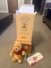 1999 Steiff Winnie the Pooh 651489 Ltd Ed 00451/10000 Mohair Bear w/ Box Tags