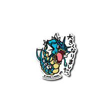 Gyarados Grown Up Pokemon Sticker Decal B-SIDE LABEL Official
