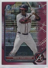 2022 Bowman Mega Box Fuchsia Mojo Refractor 34/199 Mahki Backstrom #BCP-121 0tf6