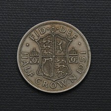 1951 United Kingdom Half Crown Coin