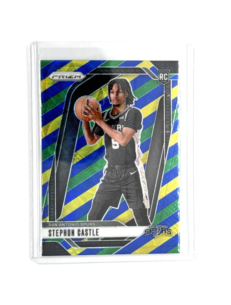 2024-25 Panini Prizm Choice Stephon Castle #234 RC Rookie Blue Yellow Green SP
