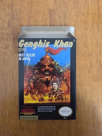 Genghis Khan (Nintendo Entertainment System, 1990) Nes Complete In Box Cib Nice 