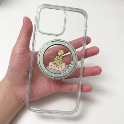 Torras iPhone 16 pro max case green x little prince ring grip
