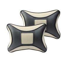  Car Neck Rest Cushion Eye-black-beige Pack Of 2