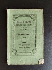 Antico Libretto d’Opera ORFANO E DIAVOLO Achille Peri Reggio Emilia XIX sec.