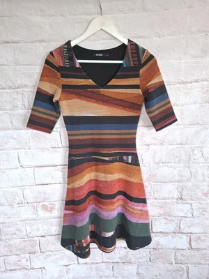 Desigual Kleid Damen Dress Damenkleid Gr. XS Mehrfarbig  - Bild 1 von 4