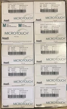 Bulk Lot 10x Ansell Micro-Touch Nitrile Exam Gloves 200ct Medium Blue Non-Steril