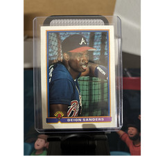 Bowman 1991 Deion Sanders #588 Atlanta Braves Base Set Baseball Card