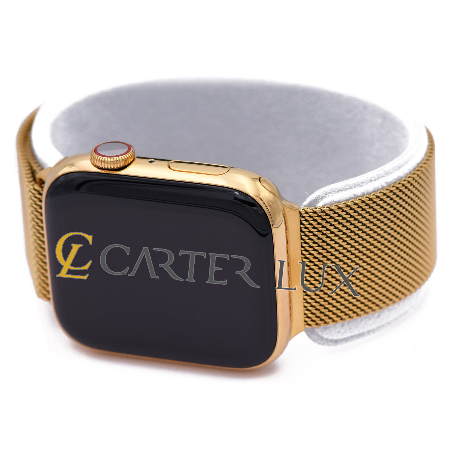 Custom 18K Gold Plated 45MM Apple Watch SERIES 7 Louis Vuitton