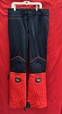 Vtg 80s Roffe Sz 30 Mens Navy Blue W/Red Trim Ski Pants USA Ski Wear Union Made