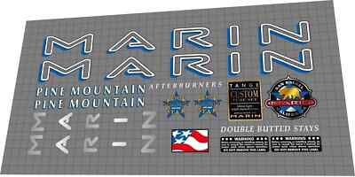 1995 MARIN PINE MOUNTAIN DECAL SET