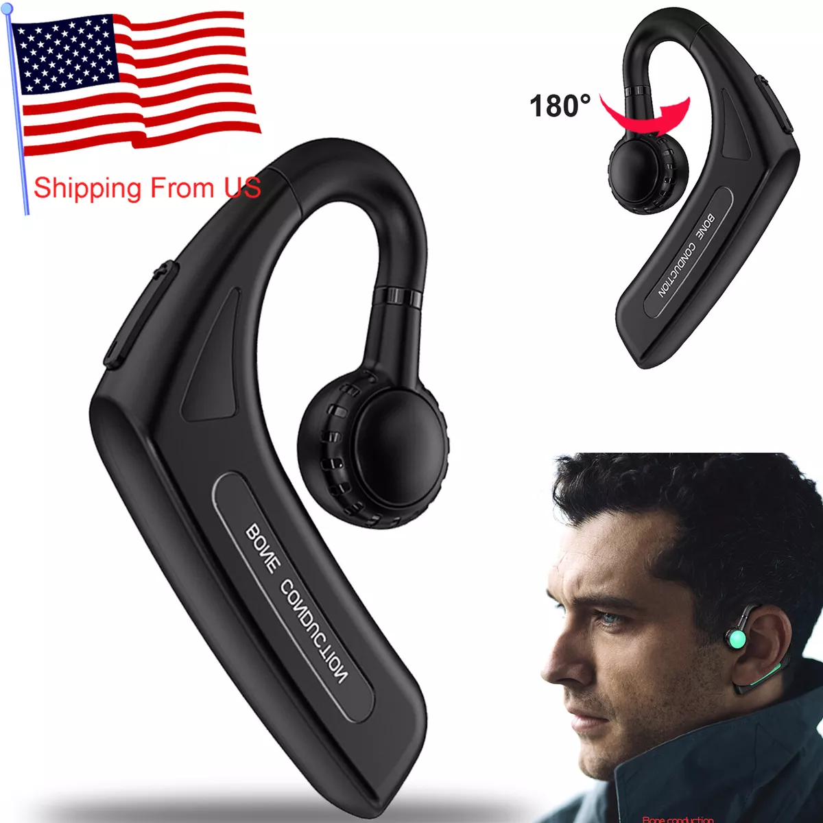 Bone Conduction Headphones, Wireless With Hands-free Call