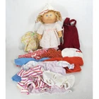 Vintage Cabbage Patch Doll Hard Body 1991 Blonde Handmade Clothes Lot Smoke Free