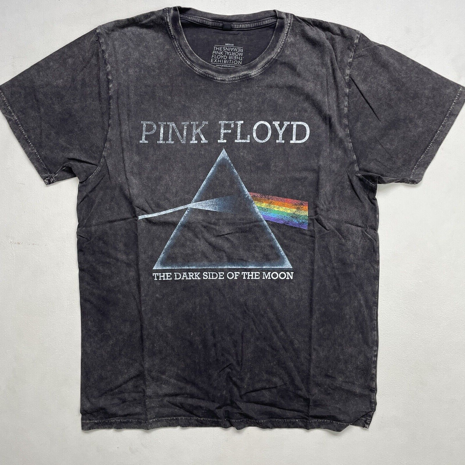 ALTRA T shirt Pink Floyd Other Side of Moon 2017 US Tour lavaggio acido nera nuova con etichette
