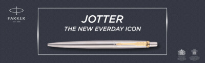 Parker Jotter Stainless Steel GT Ballpoint Pen, Fine Blue Ink Parker BallPens