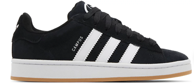 Adidas Campus 00s J Black White Gum HQ6638 | eBay