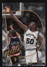 1992-93 Fleer NBA Basketball Trading Card TOTAL D CHASE CARD #1 DAVID ROBINSON
