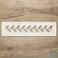 Olive leaves border stencil / Wall Furniture Edge Classic Ornate  Motifs