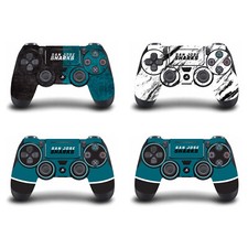 OFFICIAL NHL SAN JOSE SHARKS VINYL STICKER SKIN DECAL FOR DUALSHOCK 4 CONTROLLER