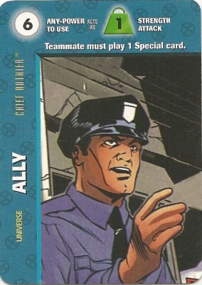 Marvel OVERPOWER X-Men Ally Universe Chief Authier 6A 1S