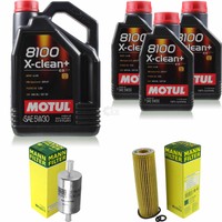 Mann Inspektionspaket 8L Motul 8100 X-Clean+ 5W-30 FüR Mercedes-Benz Sprinter