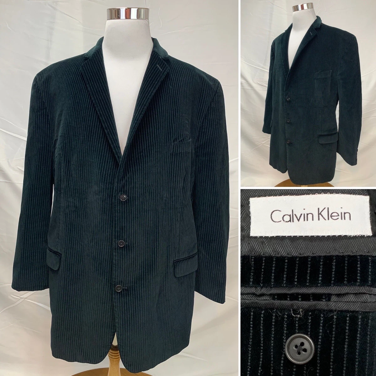 Calvin klein deals velvet coat