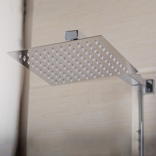 US 8" Bathroom Shower Faucet Set Valve Rain Hand Sprayer Wall Mounted Mixer Tap - Picture 9 of 11