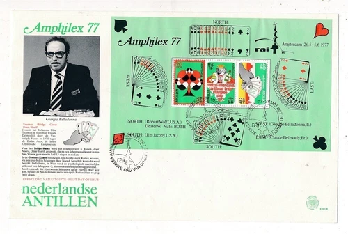 D371298 Amphilex 1977 - Playing Cards FDC Netherlands Antilles