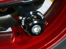 SUZUKI GSXR-1000 2001-2026 BLACK PADDOCK STAND BOBBINS COTTON REELS SPOOLS LIFTS